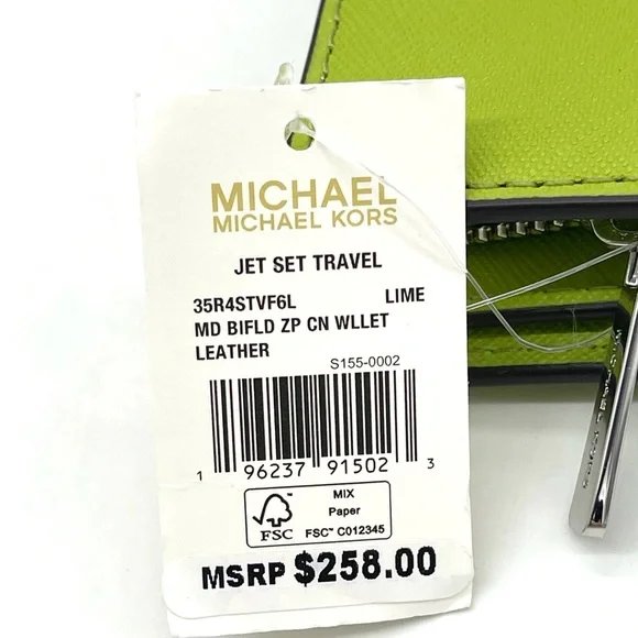 Michael Kors Medium Bifold Zip Corner Wallet - Picture 8 of 8